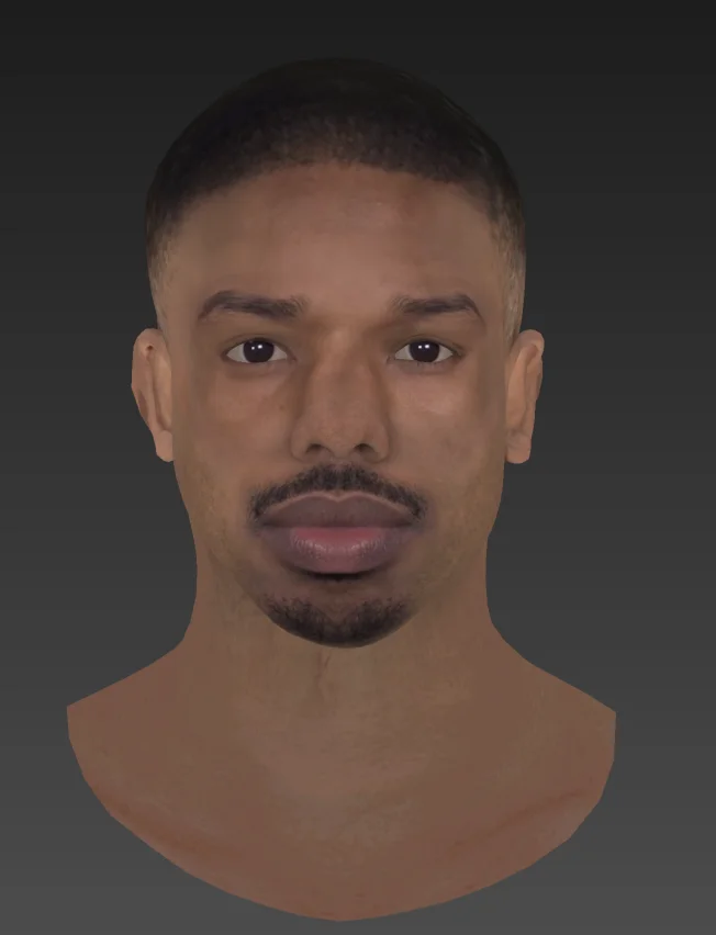 Character render — front view